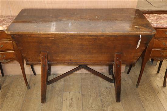 An 18th century ash dough bin W.110cm